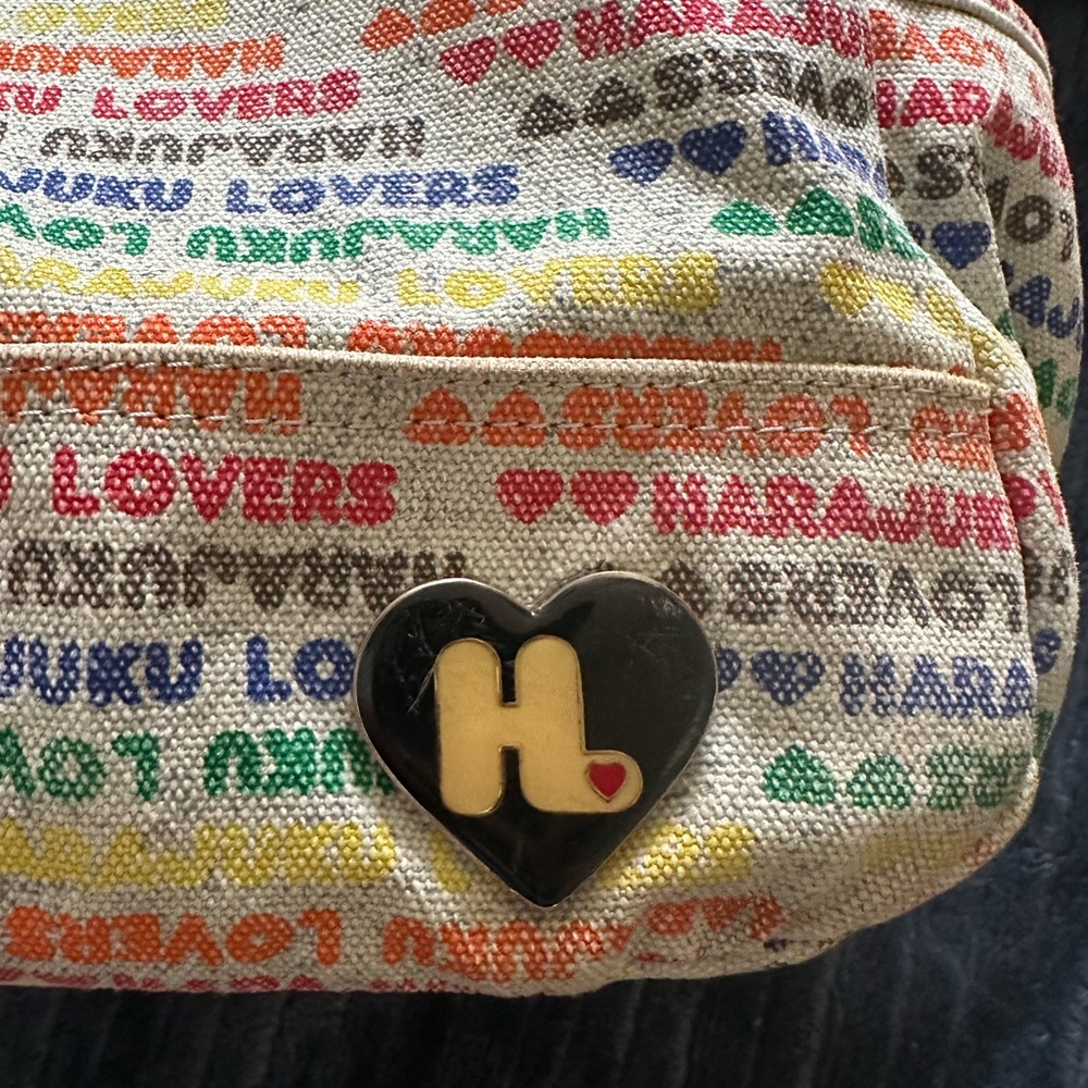 Harajuku Lovers Rainbow Letters Tote Bag. - Picture 9 of 14